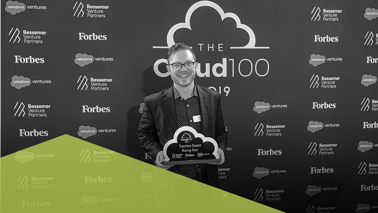 Keith with Forbes Cloud 100 Star Award