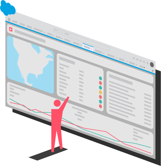 illustration user interface on salesforce