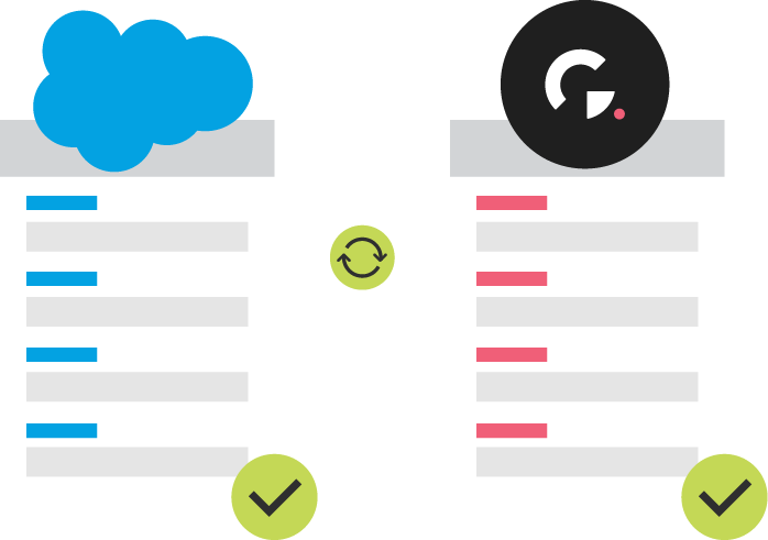 illustration - Sign In Enterprise data and salesforce same data